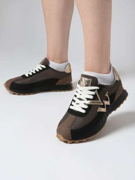 Sneakers Pia Vanessa wu Zwart women BK2623NR ander zicht 1